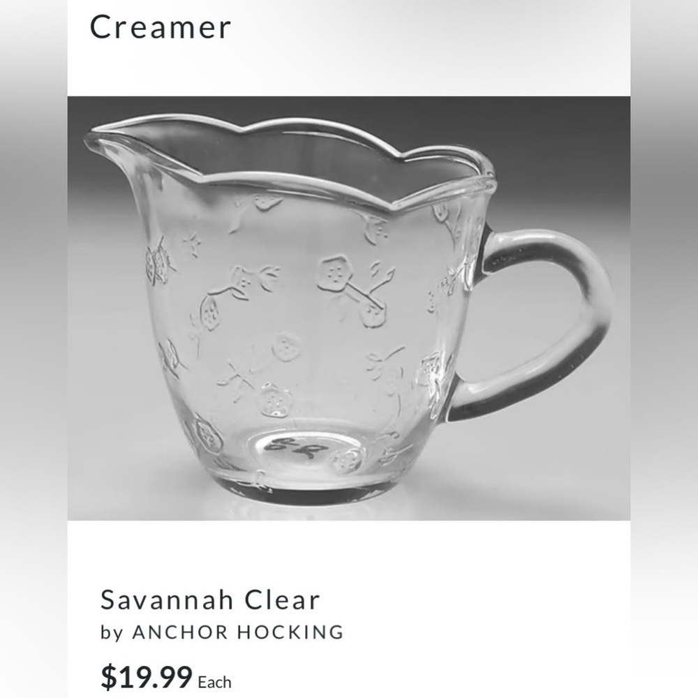 Savannah Anchor Hocking Sugar and Creamer - Picture 6 of 9